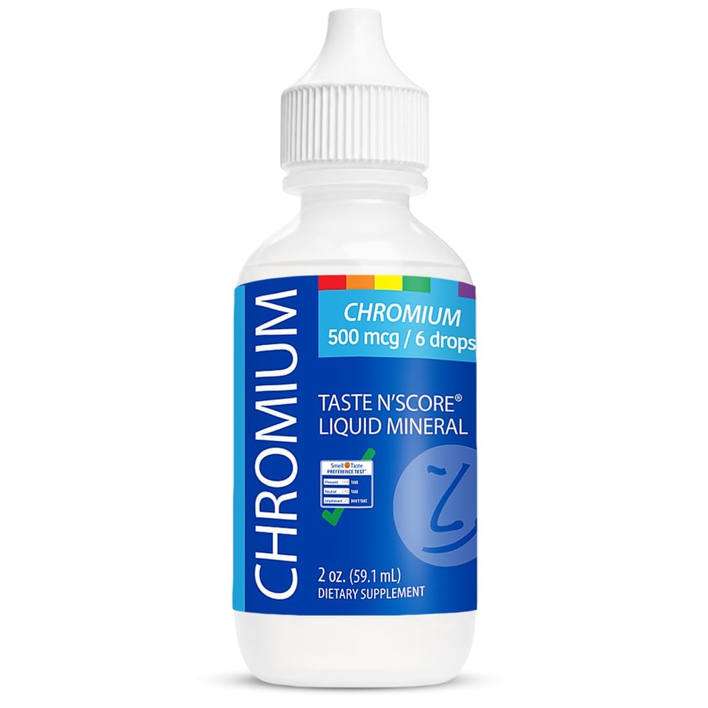 Chromium Sıvı Ionic Mineral Supplement;% 100 Saf; 500 mcg; 118 Hizmet