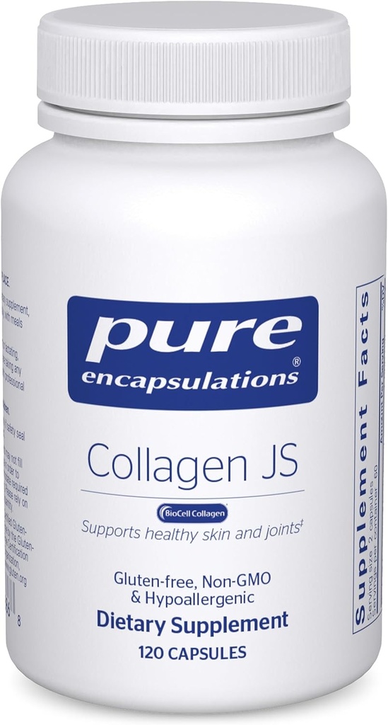 Saf Encapsulations Collagen JS - Skin & Ortak Sağlık* - 1.000 mg Hydrolyzed Biocell Collagen - Gluten Free & Non-GMO - 120 Capsules