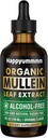Lungs Cleanse için Mullein Drops,Vegan Mullein Leaf Extract Tincture with Chlorophyll, Support Immune,Respiratory - 4 fl oz (120 ml)
