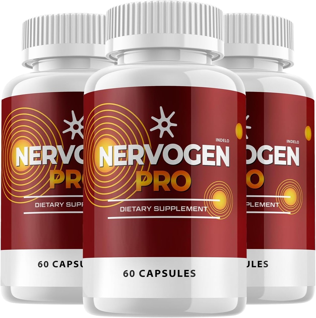 (3 Pack) Nervogen Pro Capsules, Nervogen Pro for Neuropati Capsules, Nervogen Pro Gelişmiş Formula Diyeti Tamam, C Çinko Geliştirilmiş - Nervogen Pro İncelemeleri (180 Capsules)