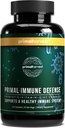 Primal Harvest Primal Immune Defense 10in-1 Immune Defense Supplement: 7 Milyar CFU Probiyotikleri, çinko, C, B6, D3, K2 - Immune Alerts for Yetişkinler 60 Capsules (1 Pack)