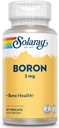 Solaray Boron Citrate 3 mg | Herb Base | Sağlıklı Kemikler, Beyin Fonksiyonlar ve Ortak Destek | Gelişmiş Aborpsiyon | 60 VegCaps