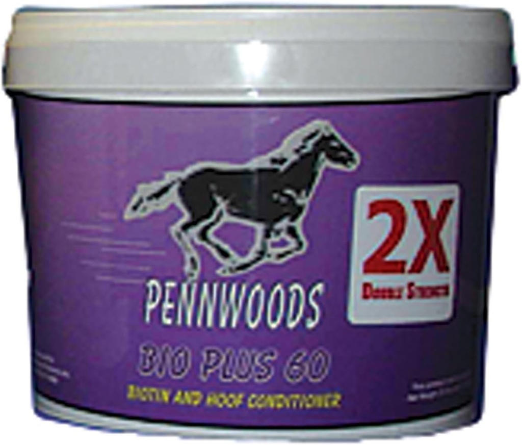 PENNWOODS EQUINE ÜRÜNLER 120743 2X Bio Plus 60 Çift Güç At Supplement, 4 lb