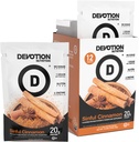 Devotion Beslenme Protein Tozu | Gluten Free, Keto Friendly, Nodrew Sugars | 1g MCT | 20g Whey & Micellar Protein | 12 Packets (Sinful Cinnamon)