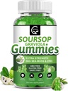 Organik Soursop Graviola Gummies - 2200 mg Ekstra Güç Soursop 200 mg, çinko & Vitamin C - Destekler Immunity, Liver, Zzz & Antioksi, Gluten Free, Vegan, 60 Gummiesop