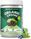 Safly Inspired Organic Green Toz Smoothie Mix, Unflavored (24 Hizmet) - Spirulina & Chlorella for Gut Health - Vegan & Gluten-Free