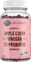 Life Apple Cider Vinegar Probiyotik Gummies USDA Organik ACV Gummy Vitamins, 2 Milyar CFUs, Tüm Gıda Vitamini B12-60 Vegan, Digestion & Immunity for Digestion & Immunity