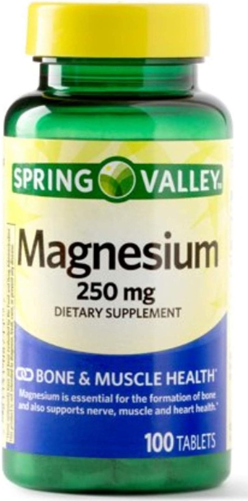 Spring Valley Magnezyum 250 Mg 100 Tablet