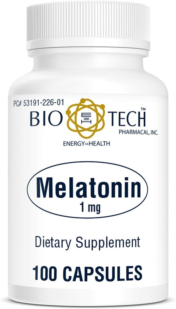 Bio-Tech Pharmacal Melatonin (1mg, 100 Capsules)