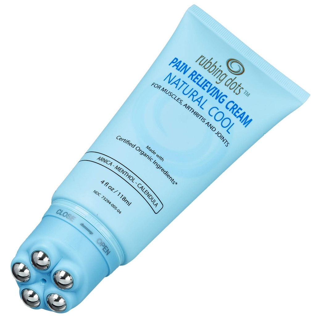 Κρέμα ανακούφισης μυϊκού πόνου - RUBBING DOTS 4oz Topical Lotion for Back, Neck, Shoulder, Joint, Knee, Foot, Leg & Arthritis Aches 