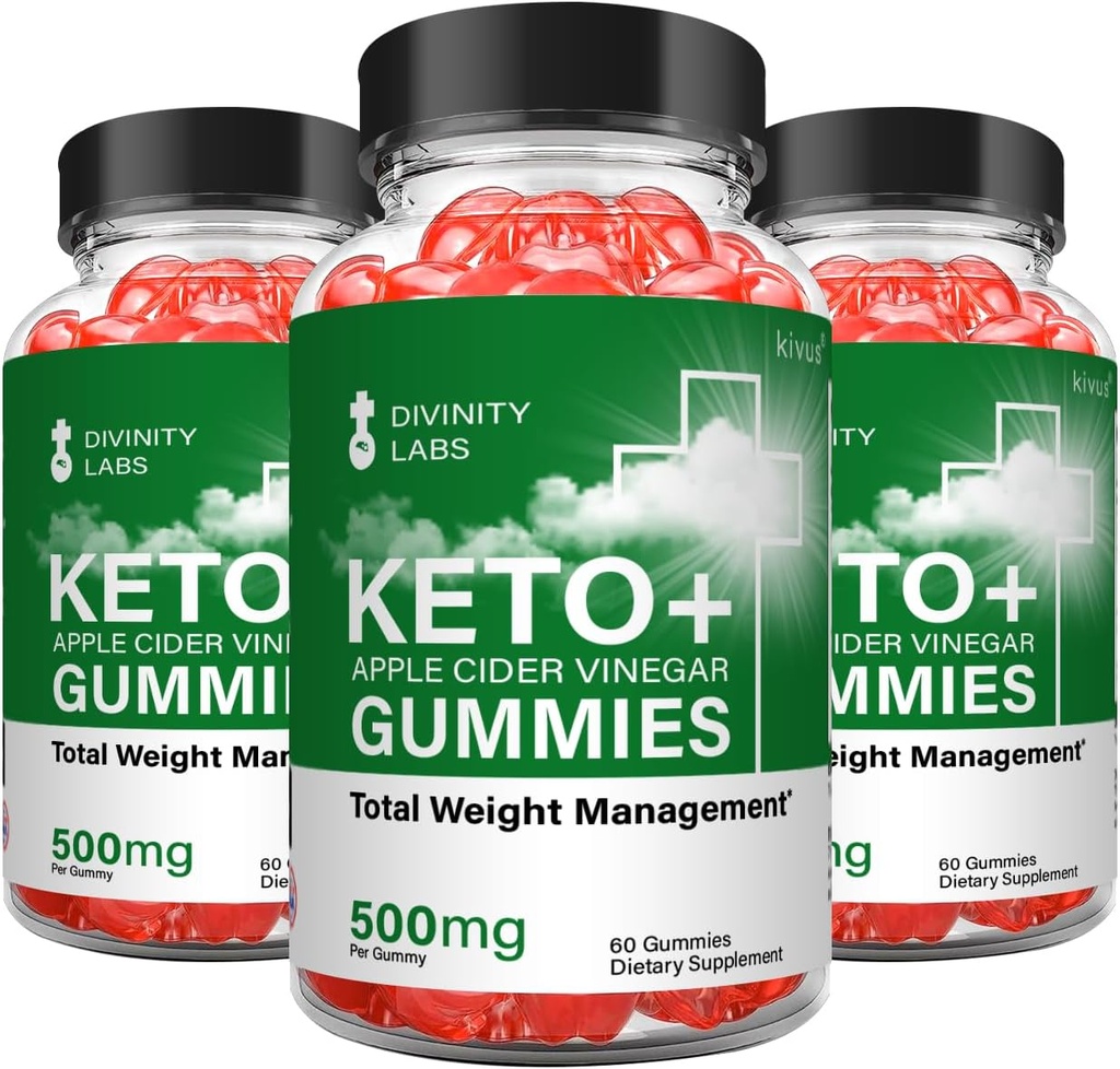 Divinity Labs Keto - Divinity Labs Keto Apple Cider Vinegar Gummies (3 Pack, 180 Count)