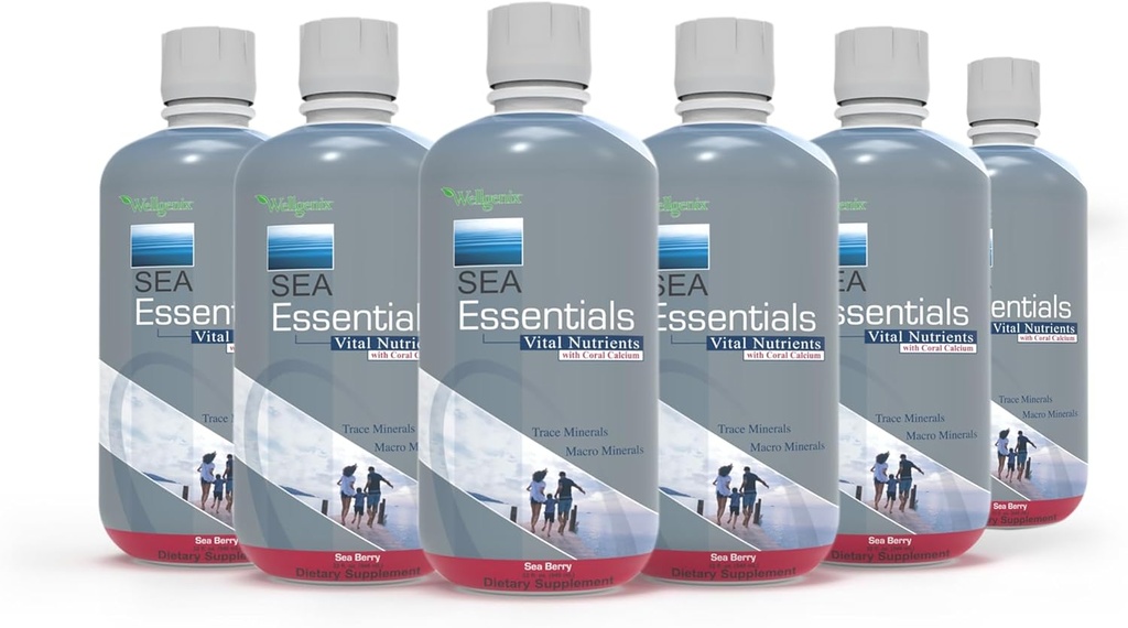 Wellgenix Sea Essentials Coraldis Sıvı Vitamini Yüksek Aborpsiyon için - Beslenme Multivitamin Supplement - Sea Berry Flavor (6)