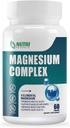 Magnezyum Kompleksi 500 mg- Magnezyum Mineral Supplements, Magnezyum Glycinate, Citrate, Malate, B6 - Bone, Heart, Muscle & Nervous System Support - 60 Capsules
