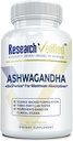Araştırma Gerçekleştirilmiş Ashwagandha 1500 mg Bioperine ve Ginger Root ile maksimum Güçlü, Bilişsel Fonksiyonl - 60 Vegan Dostu Capsules (1 Şişe)