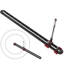 300mm Woodworking Compass Tool, Büyük Compass Woodwork Scribing Circle, Carpenter Compass Ruler Marking Gauge Circle Marking Tool for Mühendis Carpenter (Black)