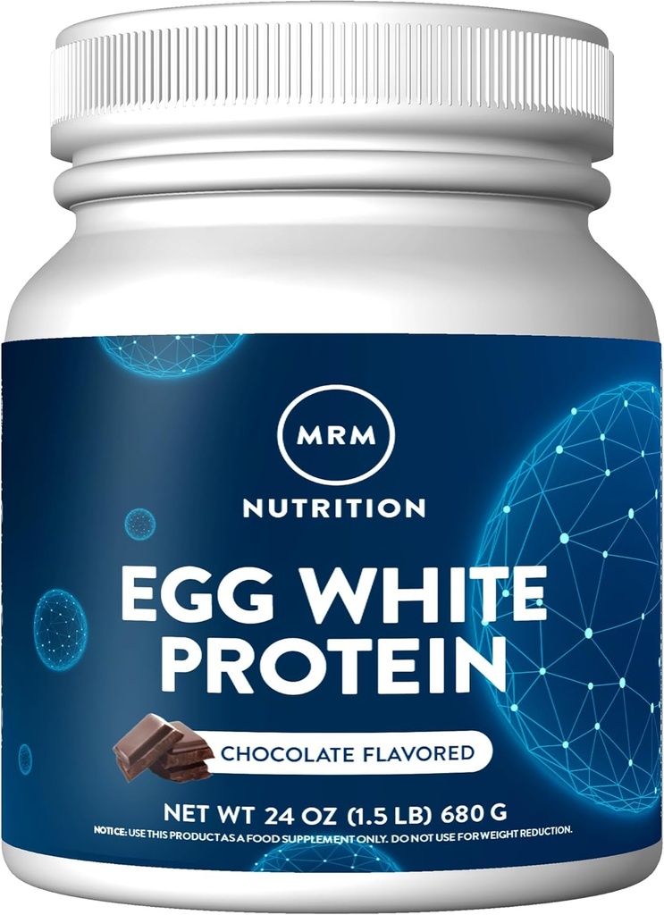 MRM Beslenme Yumurta Beyaz Protein | Chocolate Flavored | 23g Fat-Free protein | Digestive enzimler ile | En Yüksek Biyolojik Değer | Klinik Olarak Test Edildi | 20 Hizmet