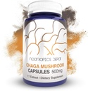Nootropics Depot Chaga Mushroom Capsules | 500 mg | 60 Kont | Inonotus obliquus