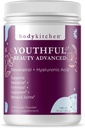 Body Kitchen Youthful Beauty Advanced, Collagen, Toz for Beautiful Hair Skin Nails, Resveratrol and Hyaluronic Acid for Anti-Aging & Antioksi Support, Grass Fed ( 1)