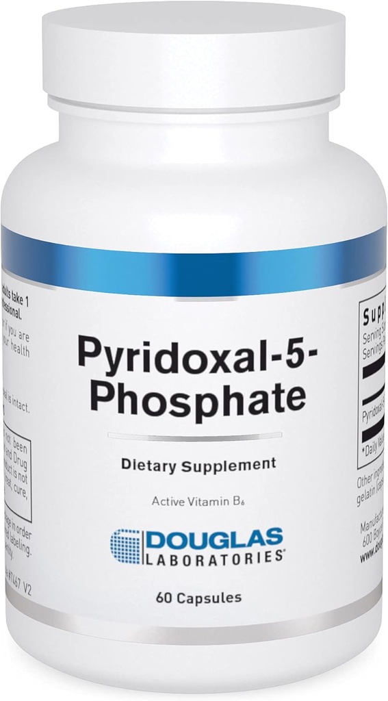 Douglas Laboratories Pyridoxal-5-Phosphate (50 mg.) | Vitamin B6 Nörolojik Sağlık ve Cardiovascular Sistemi | 60 Capsules