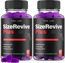 Laboratuarları ( 2 Boyut Revive Plus Gummies, Erkekler için Tüm Doğal Tamam, Aktif ve Sağlıklı Yaşam Tarzı için Premium Erkek Formula, Boyut Revive+ Performans Desteği (120 Gummies)