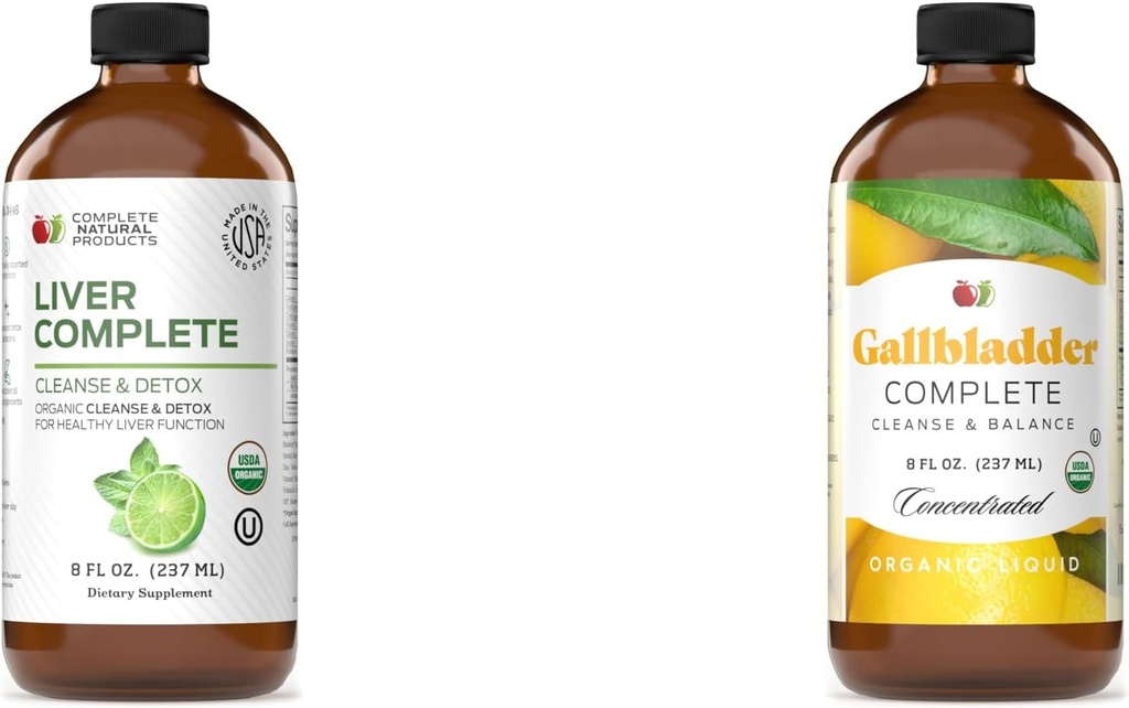 Tamam Doğal Ürünler Liver Tamam 8oz & Gallbladder Tamam Temiz ve Denge 8oz Ger