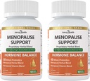 Women Menopause Probiyotiks Relief,Vitamin D3 & B6, Supports Hot Flashes, Gece Ters, Bloating & Gut Health with Black Cohosh, Collagen | 180 Veggie Caps