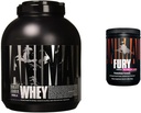 Animal Whey Isolate Whey Protein Tozu - Post Workout and Recovery & Fury Pre Workout Toz Supplement for Energy and Focus 5g BCAA 350 mg Caffeine Nitrik Membran