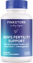 Blue Stork Ferttitude Supplements for Men - Supports Conception for Him - Erkek Prenatal Vitaminleri Maca Root, Ashwagandha, Folate, B12 - sperm Heath, Drive, Motness - 60 Capsules