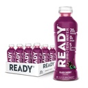 Ready® protein Su – 20g Whey proteini, Zero Sugar, Low-Calorie Sporu Hydration & Recovery için İçilir – Elektrolytes, Essential Amino Asits – Black Cherry, 16.9 fl oz Şişeleri (12-Pack)