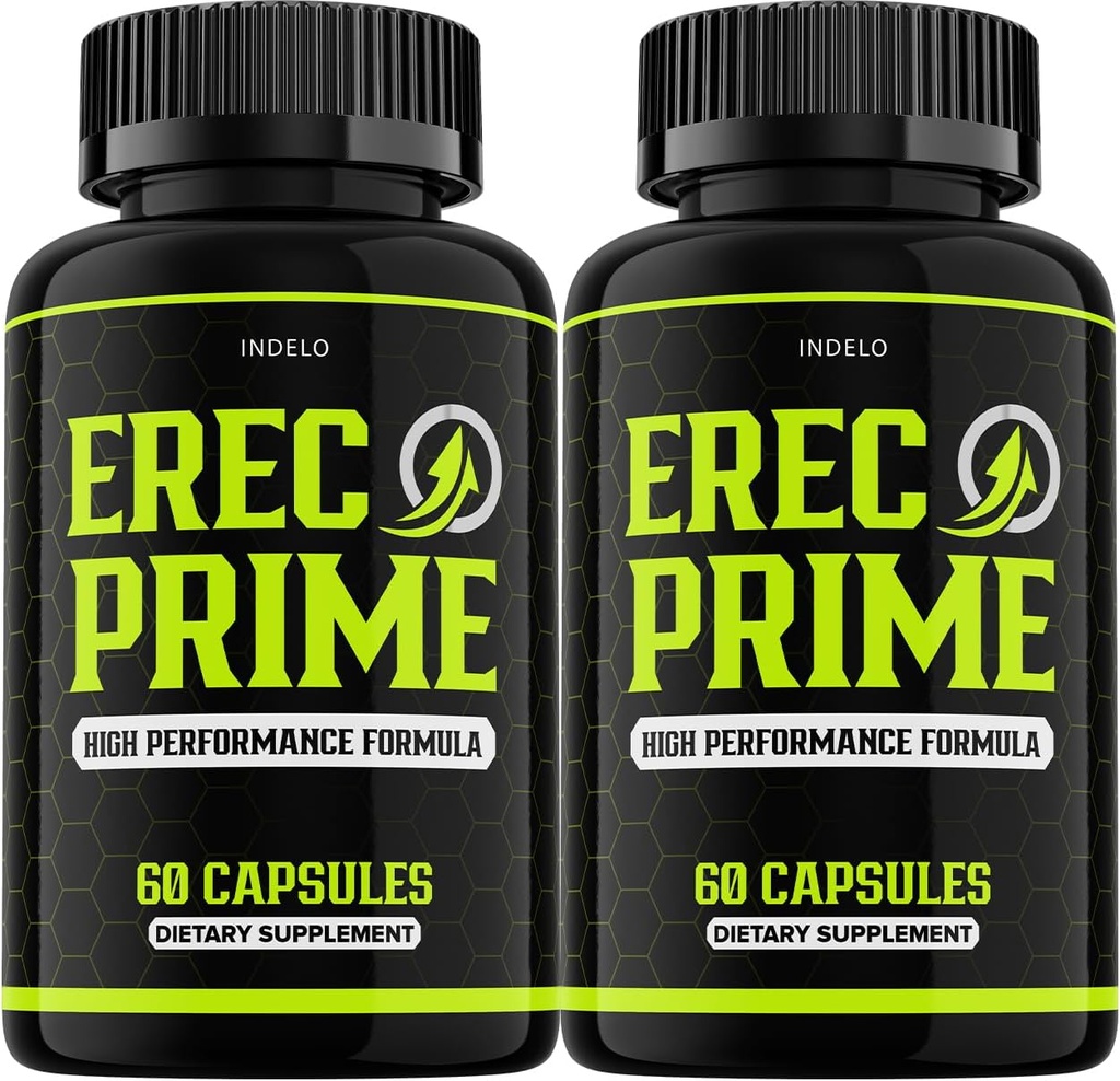 (2 Pack) Erkekler için ErecPrime Pills, Erec Prime High Performance Supplements, Erec Prime Advanced Formula, ErecPrime Yorumları, ErecPrime24 (120 Capsules)