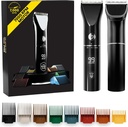 The Beard Club Beard Trimmer for Men - Electric Cordless Rechargeable Beard & Hair Trimmer - High Power 7000 RPM - 8 Color Guides 45 Unique Trim Lengths - Travel Lock