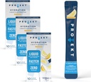 PROTEKT Electrolyte Packets for Recovery & Hydration | Organik & Sugar-Free Electrolytes Drinks | Works Faster Than Toz Drink | On-Go Liquidtion Drink | Lemonade, 30 Pack