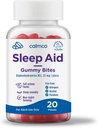 CalmCo Yetişkin Aid Gummy Bites - 25 mg Diphenhydramine ile Uyku Desteği Oluşturma, Easy-to-Chew Nighttime Sleep Aid Gummies, Better Sleep ve Fall Asleep Faster, 20 Count