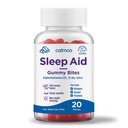 CalmCo Yetişkin Aid Gummy Bites - 25 mg Diphenhydramine ile Uyku Desteği Oluşturma, Easy-to-Chew Nighttime Sleep Aid Gummies, Better Sleep ve Fall Asleep Faster, 20 Count