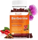 1500 mg Berberine Gummies, Yüksek Potency Berberine Supplement with Ceylon Cinnamon Gummies, Turmeric, Magnezyum, Sugar Free, Non-GMO, Gluten-Free - Karma Berry Flavored 60 Gummies