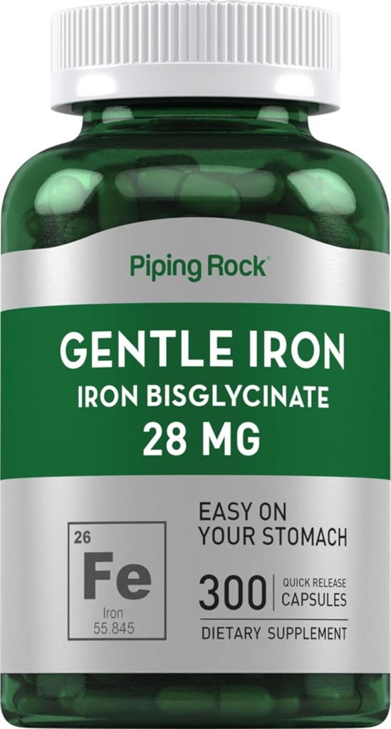 Piping Rock Σιδήρου Διγλυκινικό 28 mg 