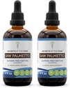 Saw Palmetto Tincture Alkol-Free Liquid Extract, Saw Palmetto (Serenoa Repens) kıl Berry (2x4 FL OZ)