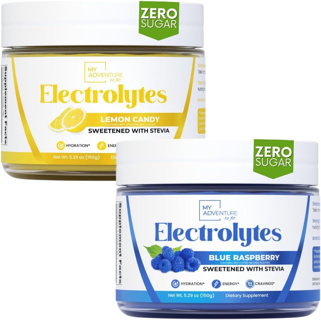 Η Περιπέτειά μου για να ταιριάζει Electrolytes - Μπλε Βατόμουρο + Λεμόνι καραμέλα Γεύση