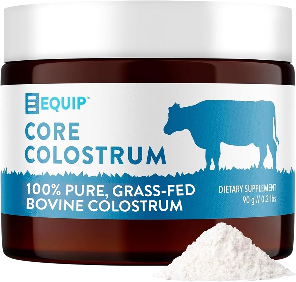 Equip Foods Core Bovine Colostrum Powder - 3.000mg Grass Fed Colostrum Supplement - Υγεία κόκκων, Ανοσία, Recovery Lactoferrin Συμπληρώματα - Keto Friendly Bovine Colostrum, 30 Υπηρεσίες, Άγευστη