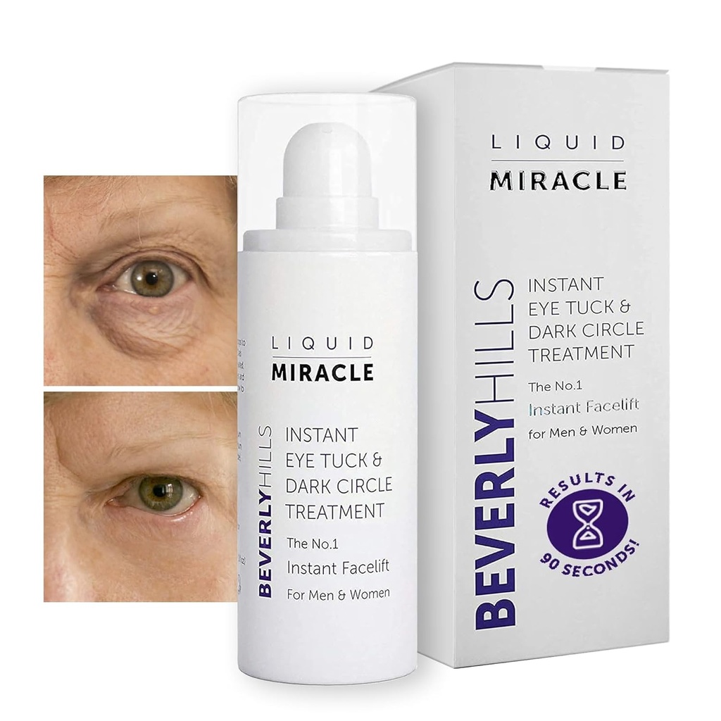 Beverly Hills Instant Facelift Anti Aging Eye Serum Treatment for Dark Circles, Puffy Eyes, Wrinkles, Under Eye Bag, Fine Lines, and Crows Feet | 30mL (120 Days Supply)