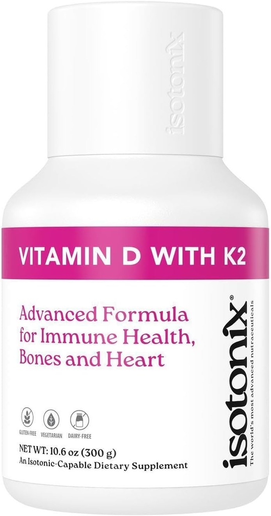 Isotonix Βιταμίνη D με K2, προωθεί τη φυσιολογική οστική πυκνότητα, προωθεί υγιείς αρτηρίες, βοηθά στη διατήρηση της υγείας των οστών, υποστηρίζει την ανοσοποιητική υγεία, αγορά Αμερική (90 εξυπηρετούν)