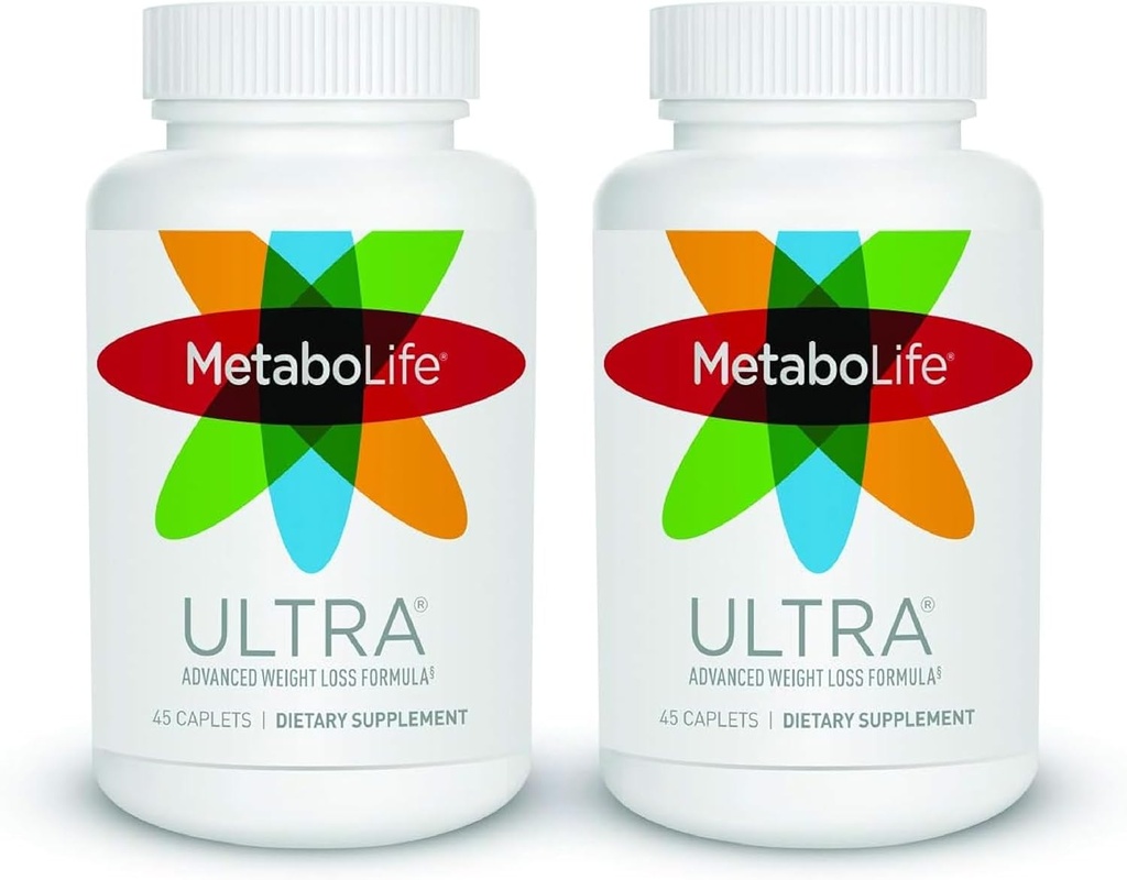 Twinlab MetaboLife Ultra - Συμπλήρωμα διατροφής - Συμπλήρωμα πείνας για γυναίκες & άνδρες - 800 mg, 45 Caplets - 2 Pack