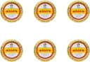 Rawleigh Antiseptic Salve Iconic Yellow Big Tin: 4.5 oz, Multi-Purpose Ointment Soothes Cuts, Bruises, Irritations, Turpentine, Phenol, Cottonseed Oil & Paraffin, Original Formula - 6 Paket