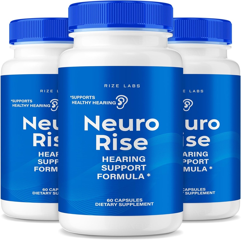 Laboratuvarları - Nöro Rise Capsules, İşitme Desteği Tamam, Kulak Sağlığı için Gelişmiş Formula, Tinnitus & Gürültü Yardımı (180 Capsules)