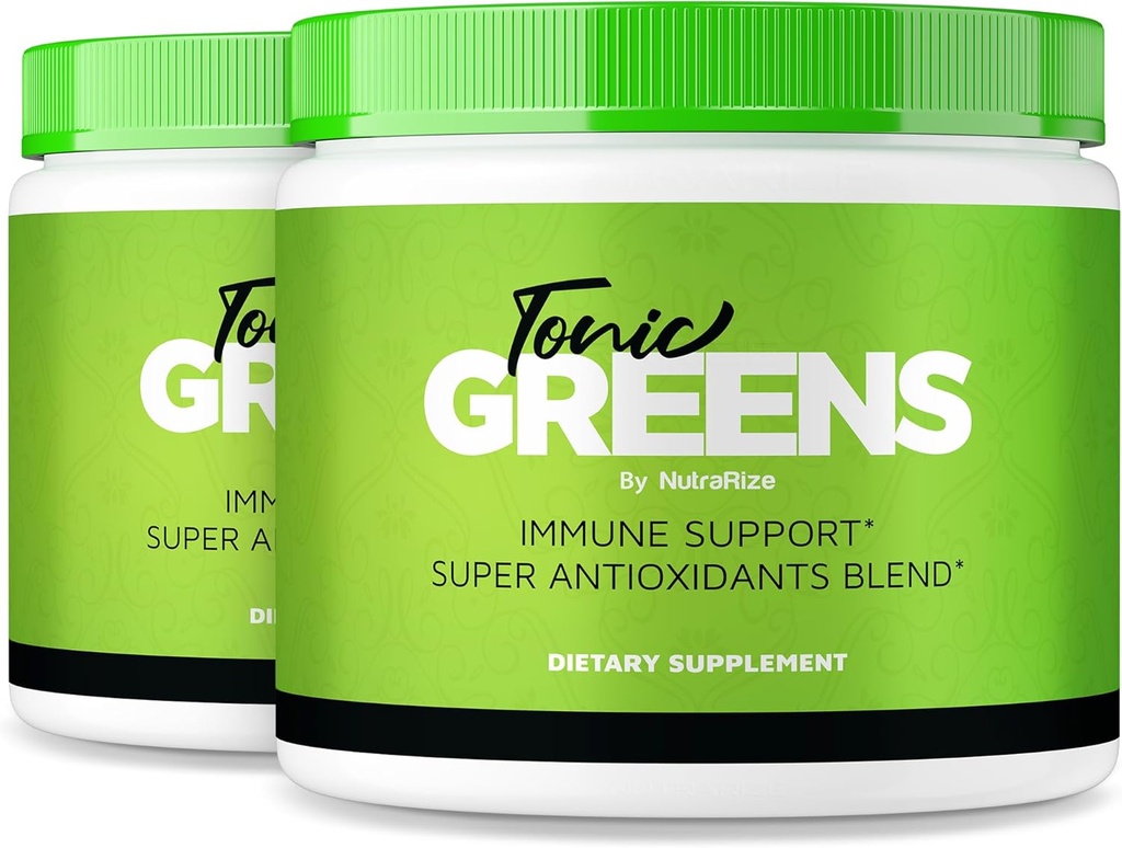 NutraRize ( 2 Tonic Greens, All- Natural Supplement in a Jar for Immune Support, Delicious Way to Detox The Body, Toz for Health and Wellness İncelemeleri (60 Hizmet)