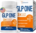 GLP One συμπλήρωμα για τις γυναίκες, 3X Στοχευμένη Φόρμουλα, Απαλό στο στομάχι, GLP One με Akkermansia Probiotic, Berberine HCI & Chicory Inulin, Natural GLP One για Digestion & Gut - Vegan, 60 κάψουλες