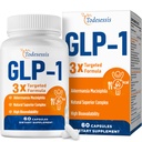 GLP One συμπλήρωμα για τις γυναίκες, 3X Στοχευμένη Φόρμουλα, Απαλό στο στομάχι, GLP One με Akkermansia Probiotic, Berberine HCI & Chicory Inulin, Natural GLP One για Digestion & Gut - Vegan, 60 κάψουλες