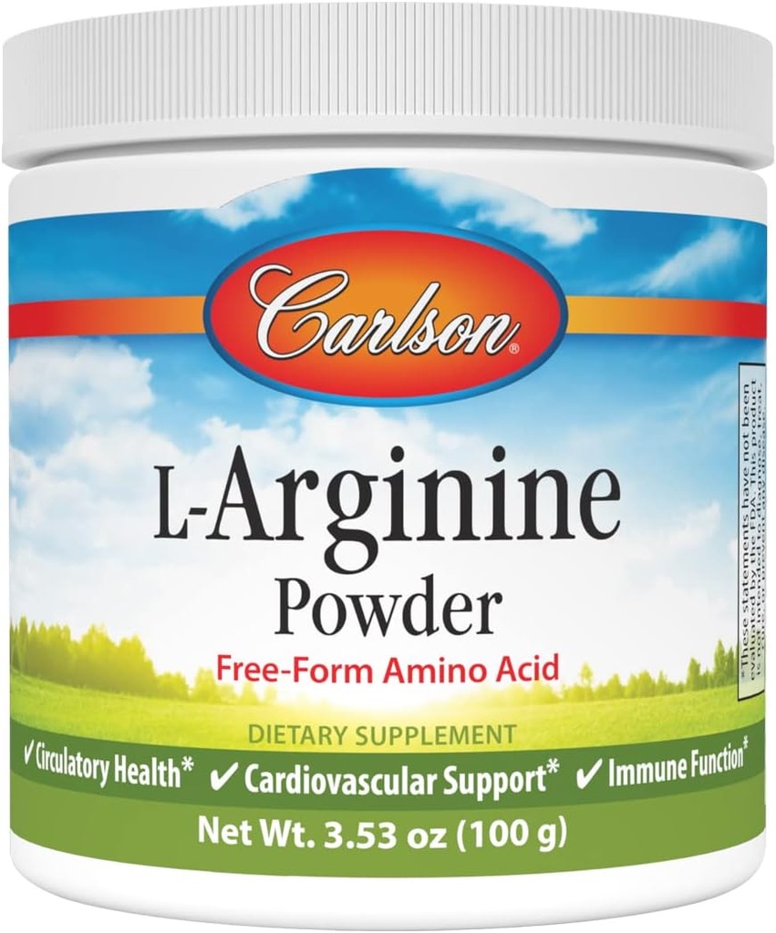 Carlson - L-Arginine Toz, Free-FormEnergy, 3.53 oz (100 g)