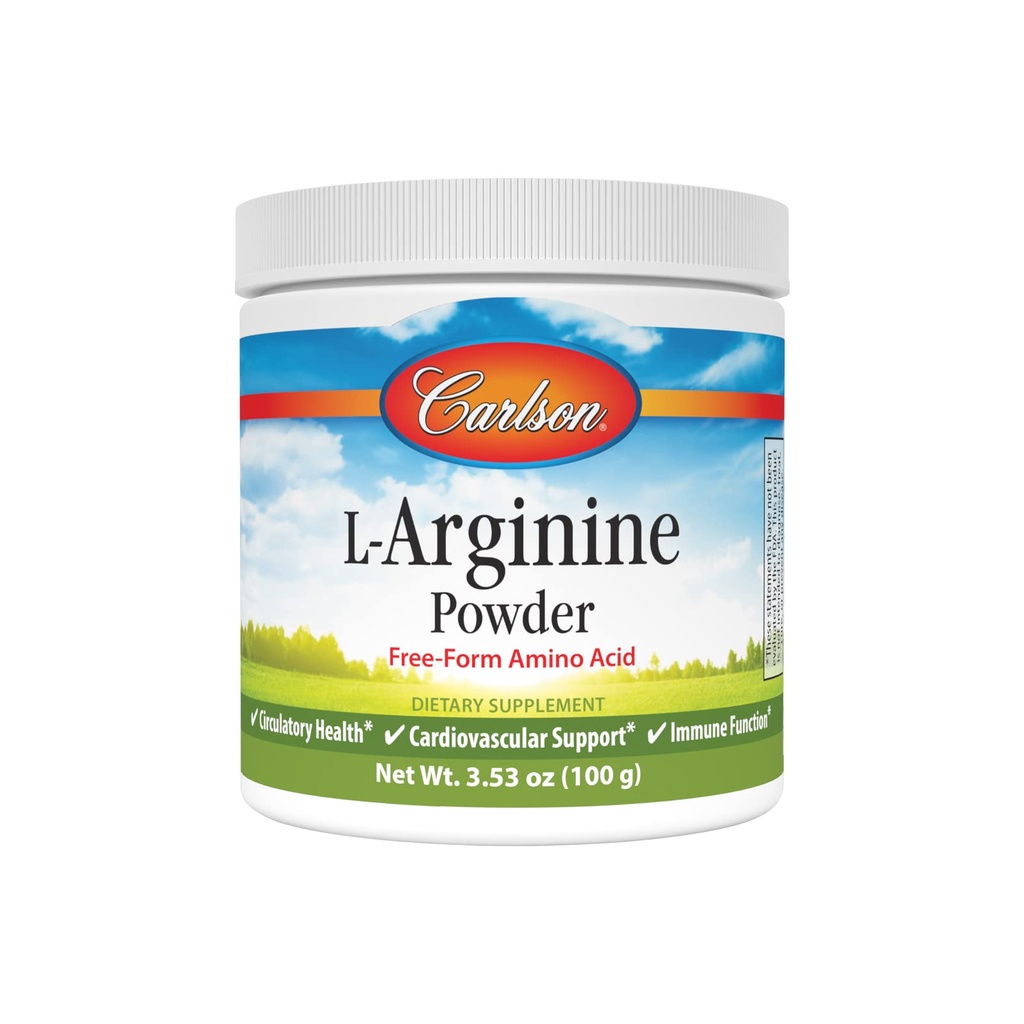 Carlson - L-Arginine Toz, Free-FormEnergy, 3.53 oz (100 g)