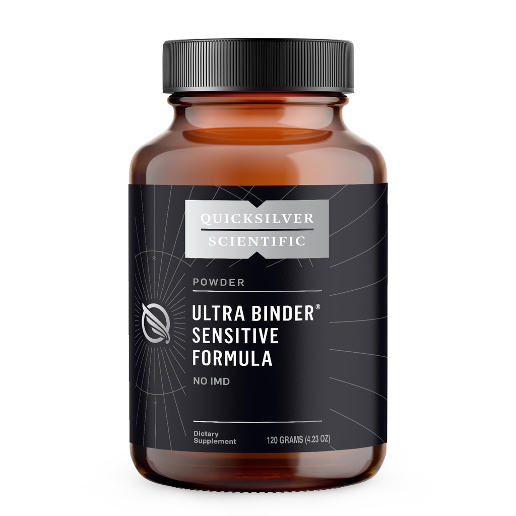 Quicksilver Scientific Ultra Binder Hassas Formula - Aktif Charcoal, Bentonite Clay ile Sağlık Supplement - Temiz Destek Toz (120g)